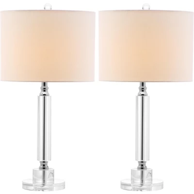 Deco Column Crystal Lamp (Set Of 2) - Safavieh 2 Deco Column Crystal Lamp (Set Of 2) - Safavieh - Image 2