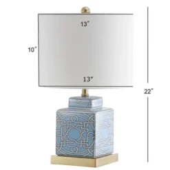 22" Ceramic/Metal Catherine Ginger Jar Table Lamp (Includes LED Light Bulb) Blue - JONATHAN Y 6 22" Ceramic/Metal Catherine Ginger Jar Table Lamp (Includes LED Light Bulb) Blue - JONATHAN Y -Adesso Sales Store GUEST d1972eb0 7950 45a1 90fa 433fc4ce8376
