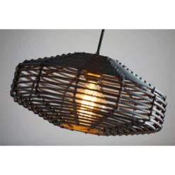7" Kingston Pendant Ceiling Light Black - Adesso -Adesso Sales Store GUEST d29f6cb8 adb4 46ef 909d 962ed223dd0a