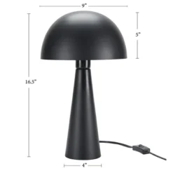 16" Mid-Century Modern Metal Mushroom Accent Table Lamp - Nourison -Adesso Sales Store GUEST d32532c6 3e55 454d 86bd e500c814103b