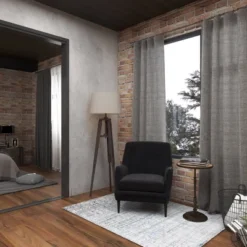 Industrial Wood Floor Lamp Black - Olivia & May -Adesso Sales Store GUEST d3371614 5447 4336 9512 af8a804c4074