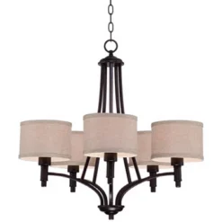 Franklin Iron Works La Pointe Oil Rubbed Bronze Pendant Chandelier 26" Wide Rustic Oatmeal Linen Shade 5-Light Fixture For Dining Room Kitchen Island 9 Franklin Iron Works La Pointe Oil Rubbed Bronze Pendant Chandelier 26" Wide Rustic Oatmeal Linen Shade 5-Light Fixture For Dining Room Kitchen Island -Adesso Sales Store GUEST d3568520 e7b6 415b 845e b4ceddc67fe8