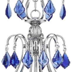 Vienna Full Spectrum Alpine Chrome Chandelier 26" Wide French Blue Crystal 6-Light Fixture For Dining Room House Foyer Kitchen Island Entryway Bedroom -Adesso Sales Store GUEST d3cfc60a f6a6 4e61 bb7d 16c415e05a81