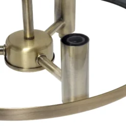 3-Light 13" Industrial Farmhouse Glass/Metallic Accented Semi-flushmount Ceiling Light - Lalia Home -Adesso Sales Store GUEST d44ceb98 05a4 41e1 8371 6aac0b861087