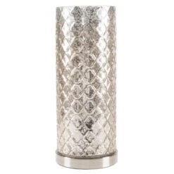 LED Uplight Table Lamp With Silver Mercury Finish, Embossed Trellis Pattern And Included LED Light Bulb For Home Uplighting By Hastings Home 7 LED Uplight Table Lamp With Silver Mercury Finish, Embossed Trellis Pattern And Included LED Light Bulb For Home Uplighting By Hastings Home -Adesso Sales Store GUEST d5ea9a7b cb24 40ff b02e a37da8c58902
