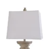 Square Candlestick Moulded Table Lamp White - StyleCraft