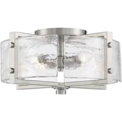 Possini Euro Design Prane Modern Industrial Ceiling Light Semi Flush Mount Fixture 17" Wide Brushed Nickel 4-Light Warped Glass For Bedroom Kitchen 10 Possini Euro Design Prane Modern Industrial Ceiling Light Semi Flush Mount Fixture 17" Wide Brushed Nickel 4-Light Warped Glass For Bedroom Kitchen -Adesso Sales Store GUEST d6d6f1d6 17f5 40d9 8e0f cceec1010e0d
