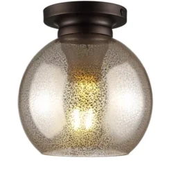 7.75" Metal/Glass Atlas Flush Mount (Includes Energy Efficient Light Bulb) - JONATHAN Y -Adesso Sales Store GUEST d6e96985 d174 4856 bfca 28d662fdfdf4