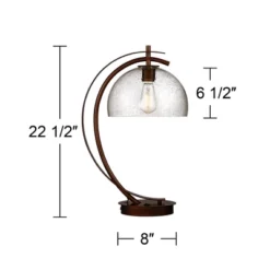 Possini Euro Design Modern Desk Lamps Set Of 2 With USB Port 22 1/2" High Bronze LED Clear Seeded Glass Shade For Bedroom Office 15 Possini Euro Design Modern Desk Lamps Set Of 2 With USB Port 22 1/2" High Bronze LED Clear Seeded Glass Shade For Bedroom Office -Adesso Sales Store GUEST dbca2a85 7b54 47b8 9b05 884d0ff9afcd