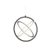 16.5" Adjustable Orbit Pendant (Includes Energy Efficient Light Bulb) Black - JONATHAN Y