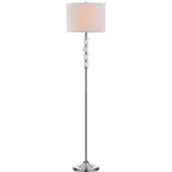60" Lombard Street Floor Lamp Clear/Chrome (Includes CFL Light Bulb) - Safavieh -Adesso Sales Store GUEST dd6a15d8 03a2 4c5c 956b d361d1cf556f