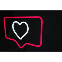 Amped Co 13 X 11 Inches Neon Desk Light Like Sign Symbol, Heart, Red And White -Adesso Sales Store GUEST ddeb30e9 848d 494a 9be4 a153afb2f5bd