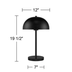 360 Lighting Rhys Modern Mid Century Luxury Accent Table Lamps 19 1/2" High Set Of 2 Black Metal Dome Shaped Shade For Bedroom Living Room Bedside -Adesso Sales Store GUEST ddf3ed41 b512 4a66 86b5 76dfdf20885a
