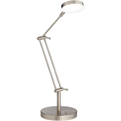 360 Lighting Xenos Modern Desk Lamp 20" High Satin Nickel With USB Charging Port LED Adjustable Arm White Head For Bedroom Living Room Bedside Reading 7 360 Lighting Xenos Modern Desk Lamp 20" High Satin Nickel With USB Charging Port LED Adjustable Arm White Head For Bedroom Living Room Bedside Reading - Image 7