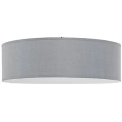18" X 18" X 14" LED Metal Dimmable Pendant With Diffuser And Hardback Fabric Shade Gray - Cal Lighting -Adesso Sales Store GUEST df58ff61 3ab2 4860 bdd8 a9f48424942b