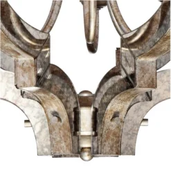 Possini Euro Design Ornament Aged Silver Gold Bronze Chandelier 23 1/4" Wide Industrial 6-Light Fixture For Dining Room Foyer Kitchen Island Entryway -Adesso Sales Store GUEST e05eea9c faa8 4fff bc6f 1d3c22ead737