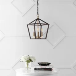 10" 3-Light Ojai Iron Classic Modern Lantern LED Pendant - JONATHAN Y -Adesso Sales Store GUEST e0708fd0 97c3 4b52 bac3 4ce237c5d600