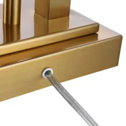 Possini Euro Design Possini Euro Deacon Brass Gooseneck Lamps With USB Port And Outlet Set Of 2 -Adesso Sales Store GUEST e24e6b82 39cc 40bb 88f5 24326ff00335