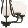 Mayview 5 Light Chandelier Bronze/White - EGLO