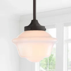 7.2" Adjustable Metal/Glass Kurtz Drop Pendant (Includes Energy Efficient Light Bulb) - JONATHAN Y -Adesso Sales Store GUEST e30fd67b 9550 48d4 98b4 801fa025720e