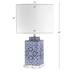 23" Choi Chinoiserie Table Lamp (Includes LED Light Bulb) Blue - JONATHAN Y -Adesso Sales Store GUEST e36bd041 b6b0 4ea6 8e5e 30a2e2bbc270