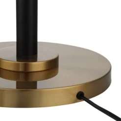 Possini Euro Design Modern Torchiere Floor Lamp LED 72" Tall Black Antique Brass White Glass Shade For Living Room Reading Uplight -Adesso Sales Store GUEST e3828f70 0912 4d01 b354 a2ea0eb97d4d