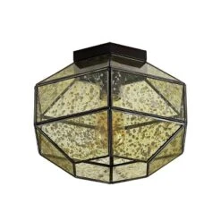 12.5" 1-Light Evelyn Vintage Farmhouse Iron/Glass LED Flush Mount Oil Rubbed Bronze - JONATHAN Y -Adesso Sales Store GUEST e640e222 f6d4 461e b29d b7dd574ee78a