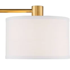 360 Lighting Colby Modern Desk Lamp 21" High Antique Gold With USB And AC Power Outlet In Base White Linen Drum Shade For Bedroom Living Room Desk -Adesso Sales Store GUEST e72cd77c 6c13 4b8e bb5d 27f0e7d5b593