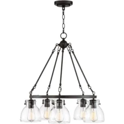 Possini Euro Design Bellis Bronze Wagon Wheel Pendant Chandelier 25" Wide Modern Clear Glass 5-Light Fixture For Dining Room House Kitchen Island Home 12 Possini Euro Design Bellis Bronze Wagon Wheel Pendant Chandelier 25" Wide Modern Clear Glass 5-Light Fixture For Dining Room House Kitchen Island Home -Adesso Sales Store GUEST e7bbb215 b714 48ed 95f2 82d1e0902641