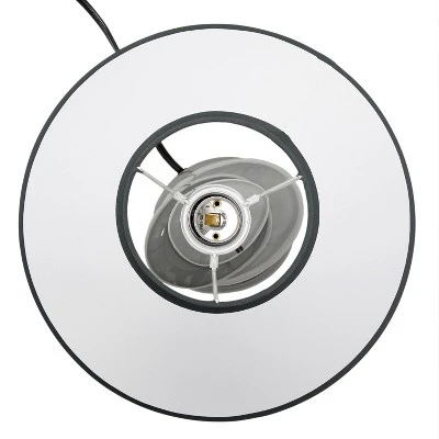 14.7" Contemporary Ceramic Stacking Stones Table Desk Lamp Gray - Creekwood Home 4 14.7" Contemporary Ceramic Stacking Stones Table Desk Lamp Gray - Creekwood Home - Image 4