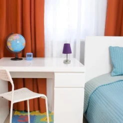 10.5" Petite Metal Stick Bedside Table Desk Lamp In Sand Nickel With Fabric Shade Purple - Creekwood Home 8 10.5" Petite Metal Stick Bedside Table Desk Lamp In Sand Nickel With Fabric Shade Purple - Creekwood Home -Adesso Sales Store GUEST e99d63c0 76f3 4db3 9108 f039fd8f980f