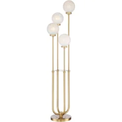 Possini Euro Design Mid Century Modern Glam Style Floor Lamp 4-Light LED 68.5" Tall Warm Gold Glass Globe Shade For Living Room House Uplight -Adesso Sales Store GUEST e9c2467f d0e9 4e17 9ce8 b05c84c2f2bc