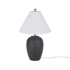 23" Unglazed Ceramic Jar Table Lamp - Nourison -Adesso Sales Store GUEST eae22f40 688f 46ed 91f0 e97e9ca38fa1