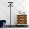 63" Metal Sputnik Floor Lamp (Includes LED Light Bulb) Black - Jonathan Y