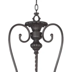 Franklin Iron Works French Scroll Rubbed Bronze Chandelier 27 1/2" Wide Rustic 12-Light Fixture For Dining Room House Kitchen Island Entryway Bedroom -Adesso Sales Store GUEST ed7f4c64 74e2 4124 a97f 185eb94fcb97