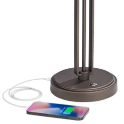 Franklin Iron Works Turnbuckle Rustic Farmhouse Desk Lamp 25" High Oil Rubbed Bronze With USB Charging Port LED Adjustable Metal Shade For Bedroom -Adesso Sales Store GUEST ee5cad06 e421 4683 a727 429ed879e611