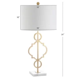 31" Metal July Table Lamp (Includes LED Light Bulb) Gold - JONATHAN Y -Adesso Sales Store GUEST f3a7c38a 3ea6 48f9 a5ab 8fbe287c48c1