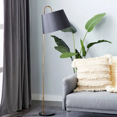 Transitional Metal Floor Lamp - Olivia & May 1 Transitional Metal Floor Lamp - Olivia & May