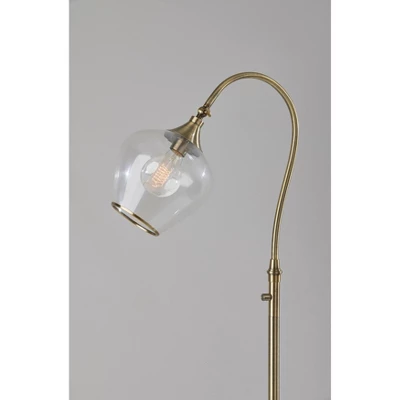 Bradford Floor Lamp (Includes Light Bulb) Antique Brass - Adesso 3 Bradford Floor Lamp (Includes Light Bulb) Antique Brass - Adesso - Image 3