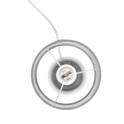 10.04" Traditional Ceramic Thimble Base Bedside Table Desk Lamp With Matching Fabric Shade Gray - Simple Designs -Adesso Sales Store GUEST f6210aa0 6b5a 4fe9 8677 2445f453c5e2