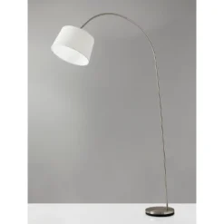 Goliath Arc Lamp Brushed Steel - Adesso -Adesso Sales Store GUEST f8725df3 42ce 4b09 8470 309468bba700