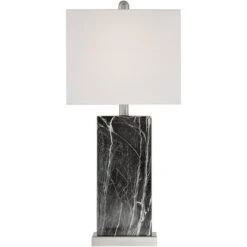 360 Lighting Connie Modern Table Lamps Set Of 2 With Acrylic Risers 25" High Black Faux Marble USB Charging Ports White Rectangular Shade For Desk 10 360 Lighting Connie Modern Table Lamps Set Of 2 With Acrylic Risers 25" High Black Faux Marble USB Charging Ports White Rectangular Shade For Desk -Adesso Sales Store GUEST f8f54766 e697 4cb5 8e7c b9b55bfc3312