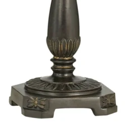 Regency Hill Traditional Accent Table Lamp Swing Arm 22.5" High Bronze Metal Faux Leather Bell Leather Shade For Living Room Family Bedroom -Adesso Sales Store GUEST f918ff74 4d3e 46c2 919f 965d72c4a2fb 1