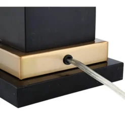 Barnes And Ivy Georgetown Traditional Desk Lamp 28 1/2" Tall Warm Brass With USB Charging Port Black Shade For Bedroom Living Room Bedside Office Kids -Adesso Sales Store GUEST f91b97f7 f22b 4260 a618 63d3f22bd5bb