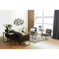 Modern Metal Chandelier With Link Style Chain Gold - Olivia & May -Adesso Sales Store GUEST f9d12779 1582 41ed b0ae 4262808c2c0c