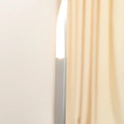 HOMCOM Modern Spiral Floor Lamp, LED Standing Lamp Warm White With Square Base And Foot Switch For Living Room, Bedroom, Silver -Adesso Sales Store GUEST fa5d8ef1 101f 4996 a5ed fe2da0de2f29