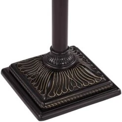 Regency Hill Garver Rustic Retro Torchiere Floor Lamp 72 1/2" Tall Oil Rubbed Bronze With Side Light Amber Glass Shade For Living Room Reading Bedroom -Adesso Sales Store GUEST ff627a51 59ab 4747 aca6 b4f40595b85a